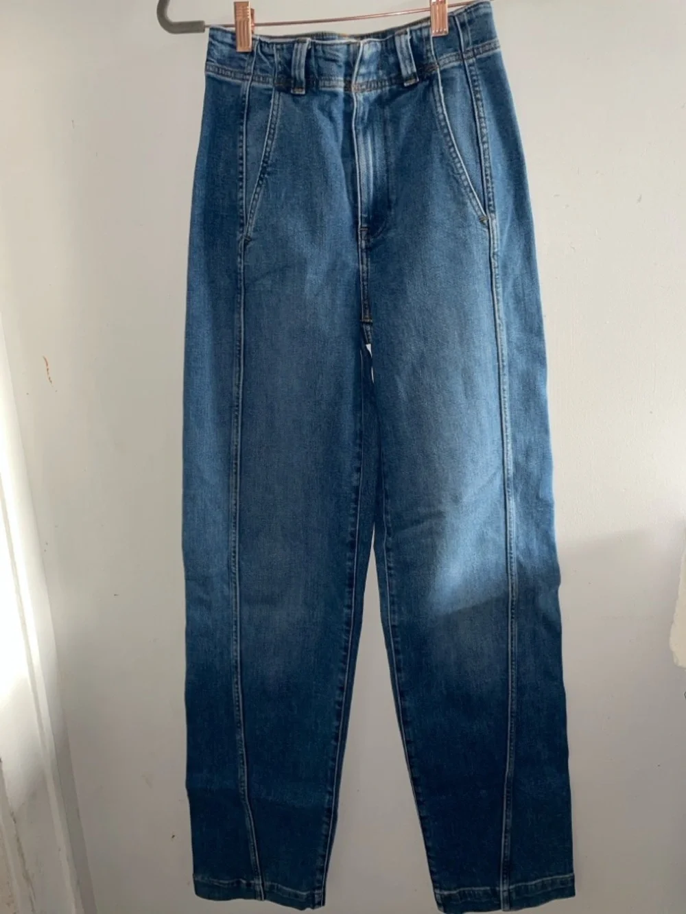 NWT madewell  Classic High-Rise Wide-Leg Women’s Jeans - Blue - Picture 3 of 5
